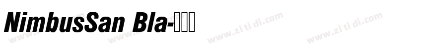 NimbusSan Bla字体转换